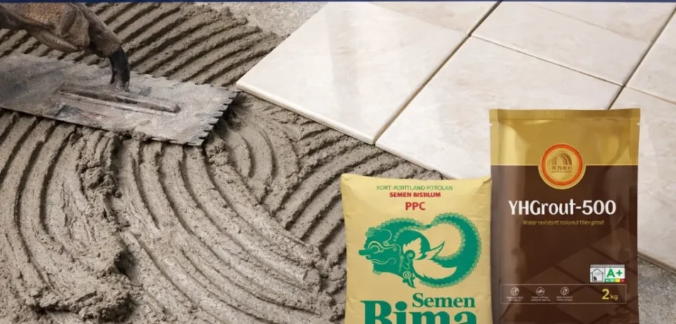 adukan semen untuk pasang keramik