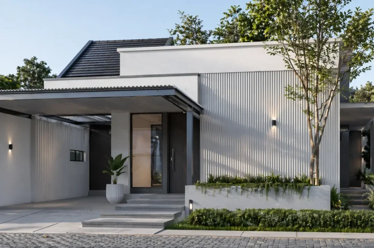Papan Semen Rumah Minimalis Elegan
