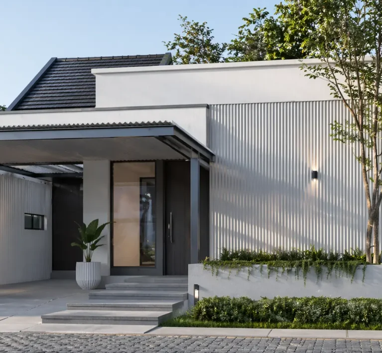 Papan Semen Rumah Minimalis Elegan