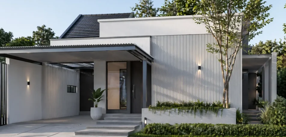 Papan Semen Rumah Minimalis Elegan
