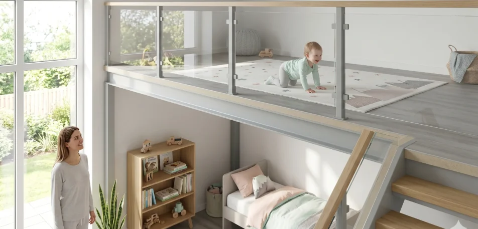 lantai mezzanine aman anak aktif