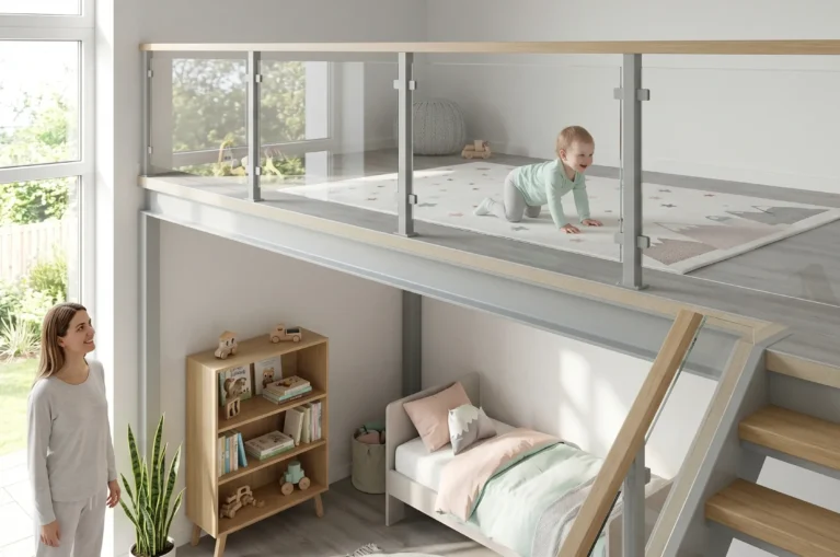 lantai mezzanine aman anak aktif